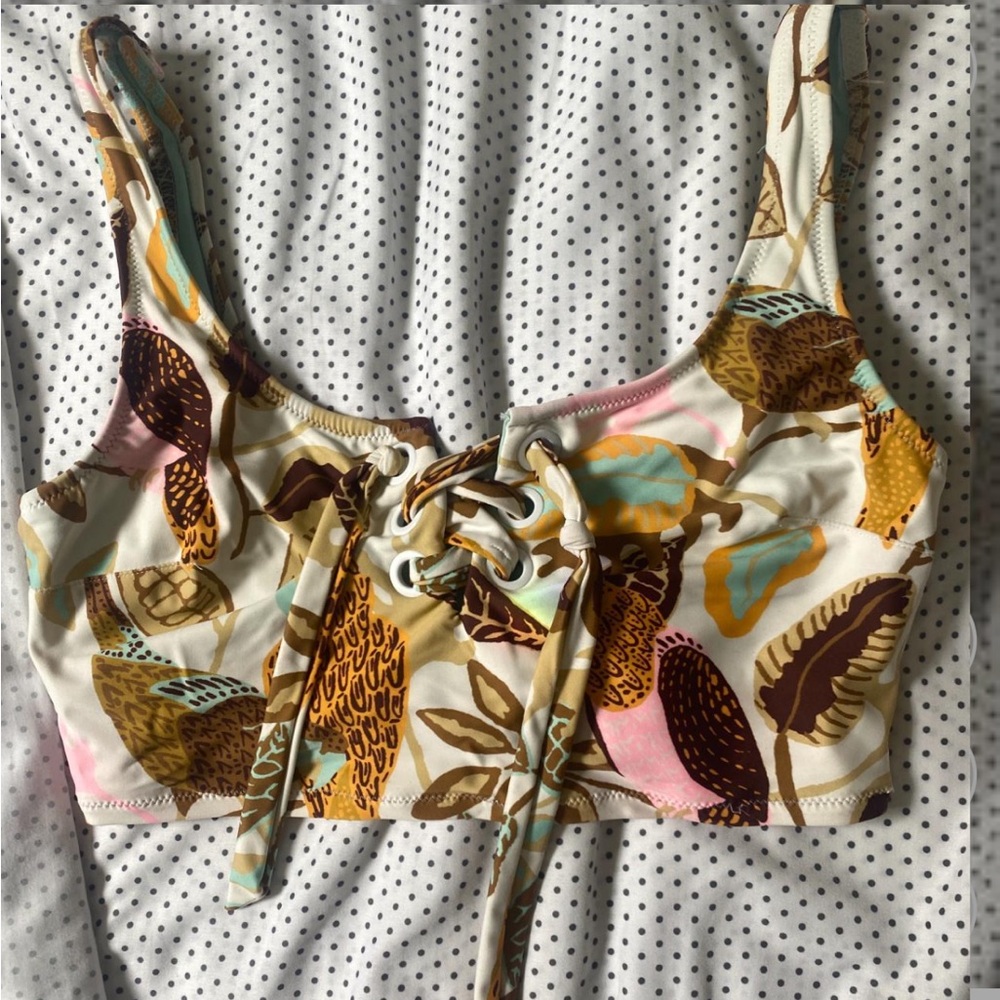 Aerie Lace Up Bikini Top